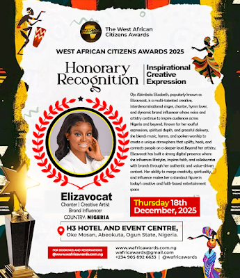 π West African Citizens Awards 2025 (Rebirth Edition) β Official Winners List ELIZAVOCAT